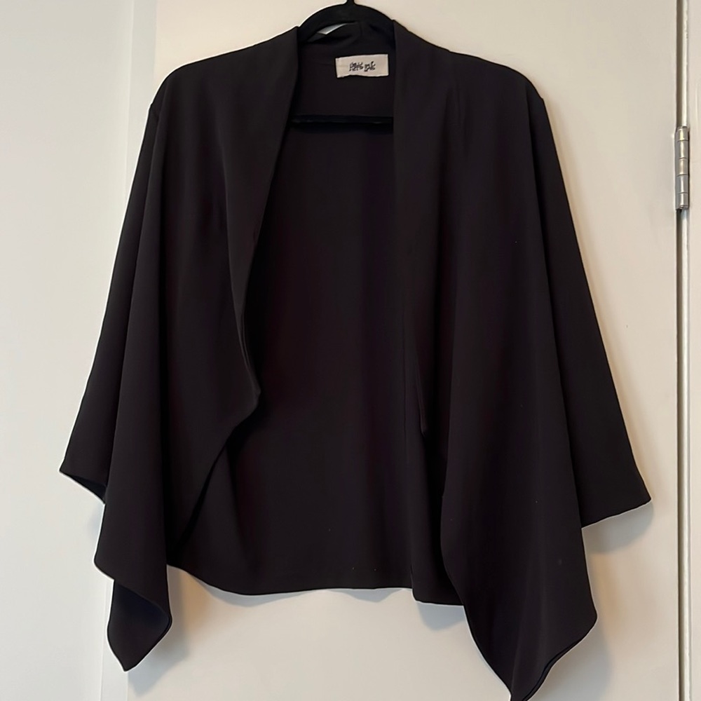 Hippie Love black blouse blazer size large